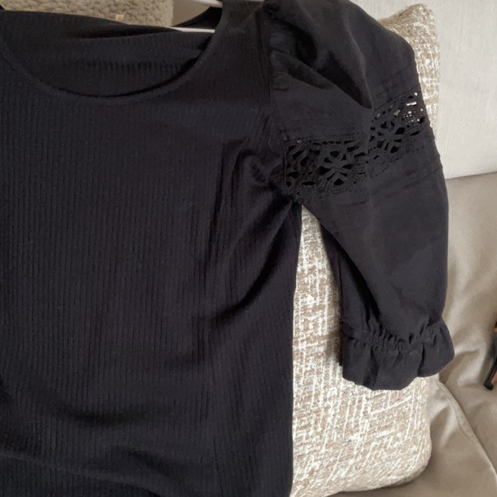 Free People Floral Glenside Peplum Top Peasant Blouse Size SP - Picture 10 of 11